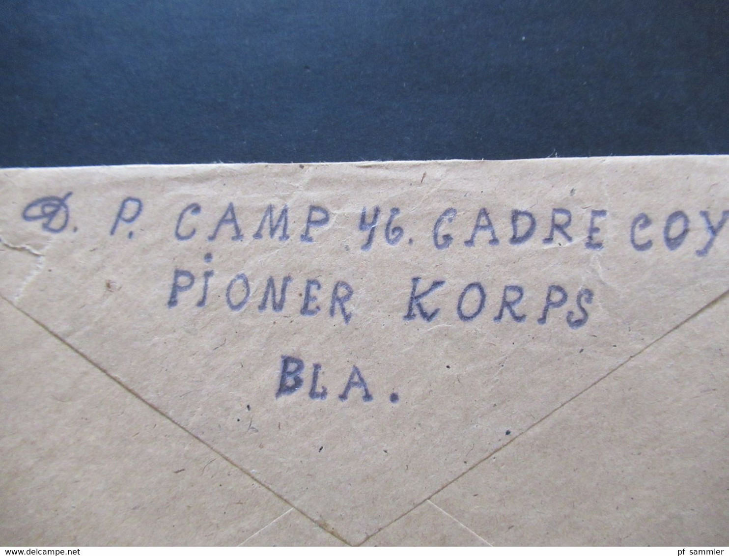 19. Mai 1945 Polish Forces Absender Displaced Persons Camp 46 Gadre Coy Pioner Korps Bla. An: Polish Red Cross London - Covers & Documents
