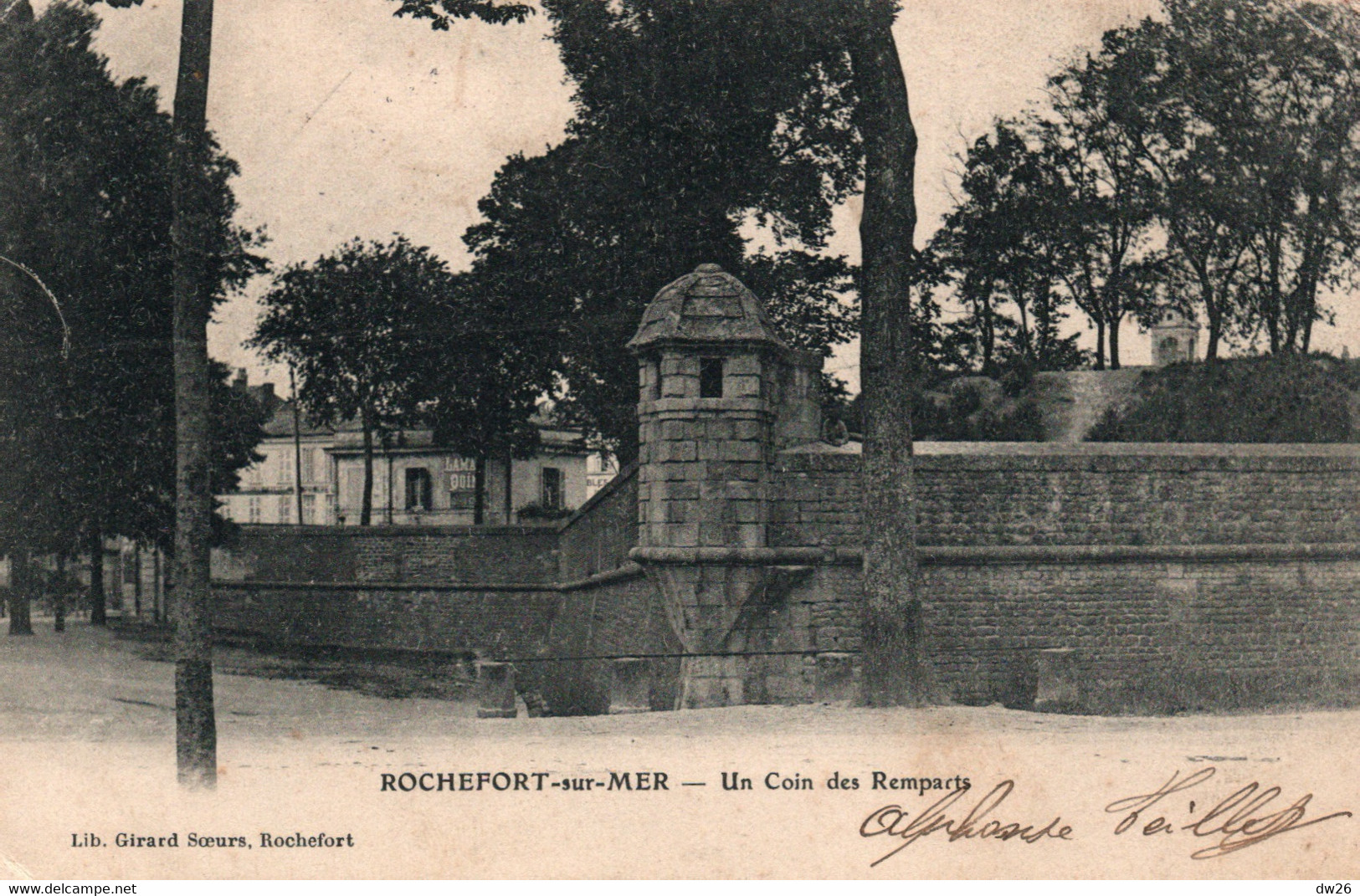 Rochefort-sur-Mer - Un Coin Des Remparts - Edition Librairie Girard Soeurs - Carte Dos Simple - Leuchttürme