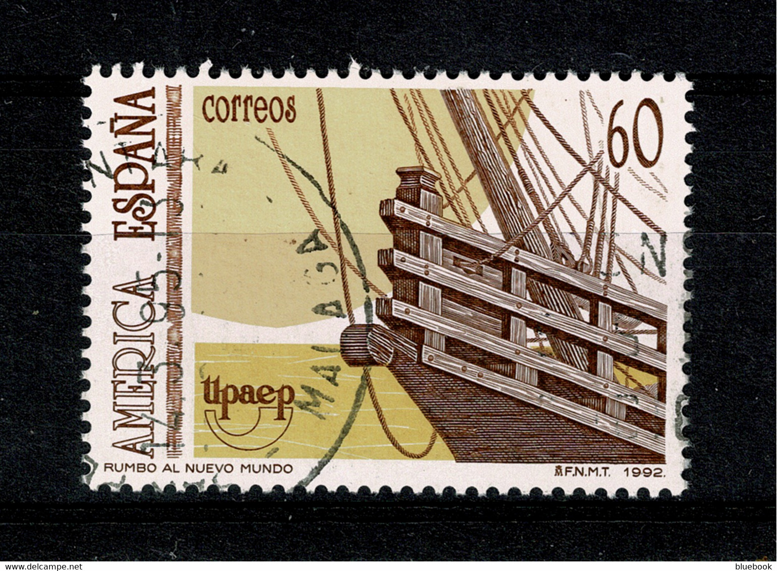 Ref 1463  - Spain 1992 - 60p - Used Stamp SG 3190 - 500th Ann. Columbus Discovery Of America - Used Stamps