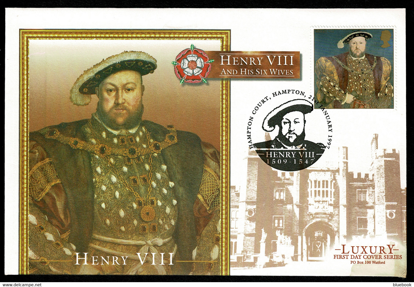 Ref 1464 - GB 1997 - 7 x First Day Covers FDC's - Henry VIII & His Six Wives