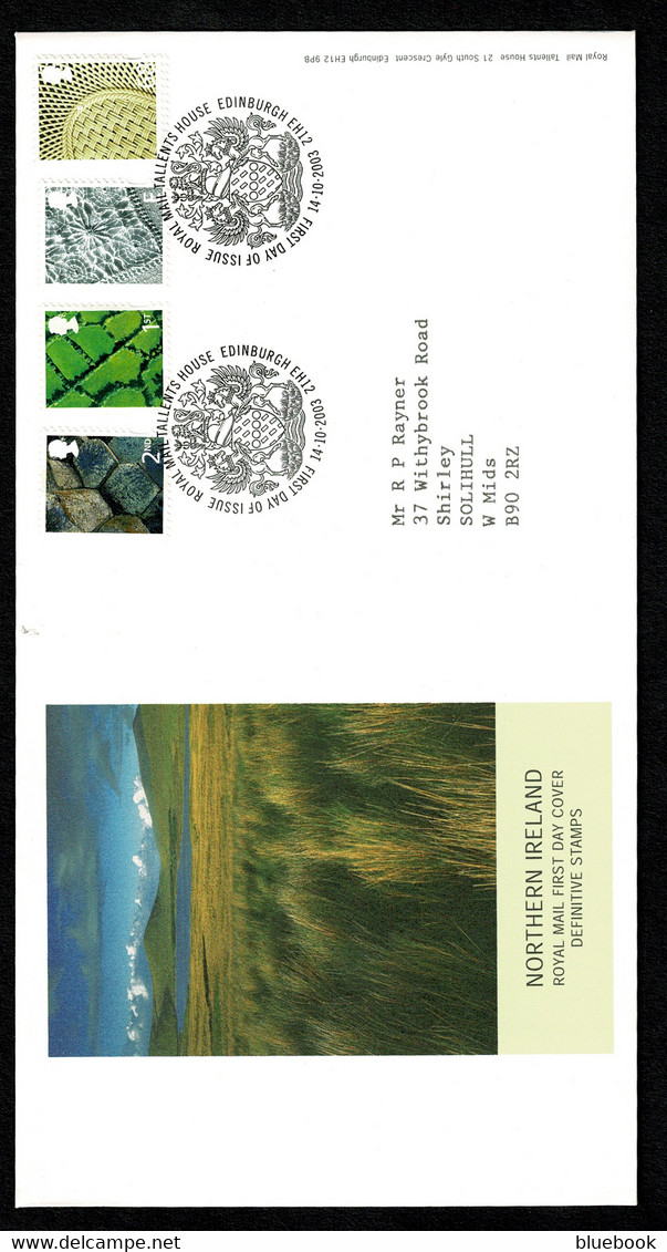 Ref 1464 - GB 2003 - First Day Cover FDC - Northern Ireland Definitives 2nd Class - 68p - 2001-2010 Dezimalausgaben