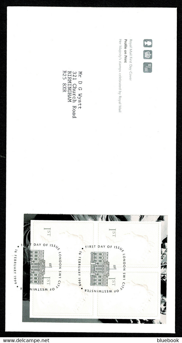 Ref 1464 - GB 1998 - First Day Cover FDC - Profile On Print Prestige Booklet Pane 4 X 1st White - 1991-2000 Decimal Issues