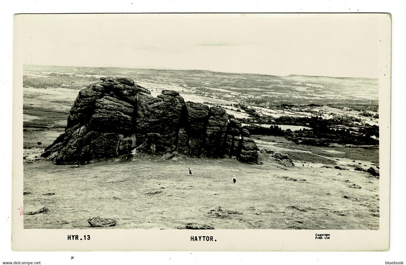 Ref 1465 - Real Photo Postcard - Haytor Dartmoor Devon - Dartmoor