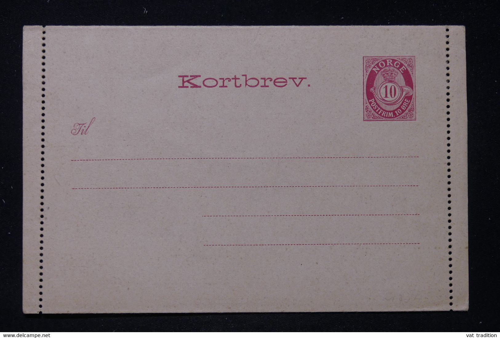 NORVÈGE - Entier Postal ( Carte Lettre ) Non Circulé - L 88279 - Postwaardestukken