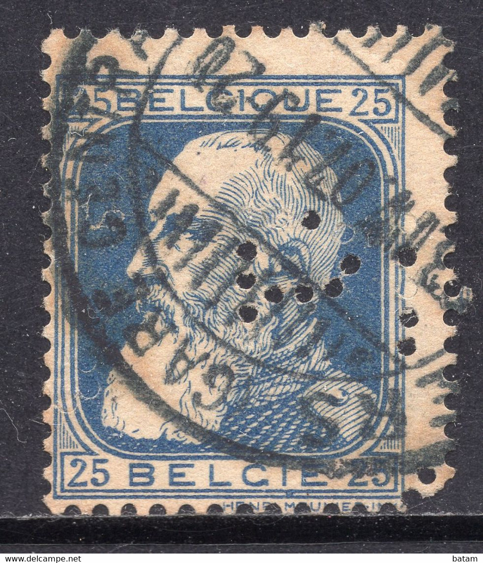 Belgium 1905 - King Leopold II - Perfins - 1863-09