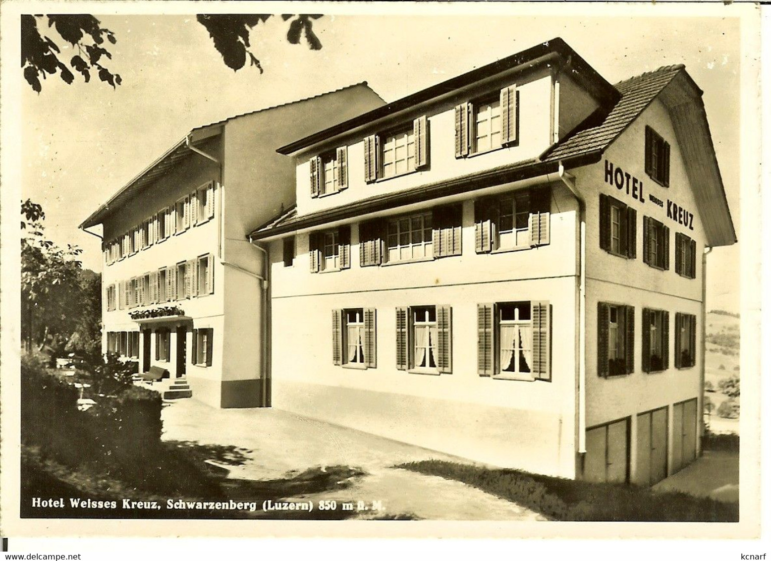 CP De SCHWARZENBERG " Hotel Welsses Kreuz - Luzern  " - Luzern