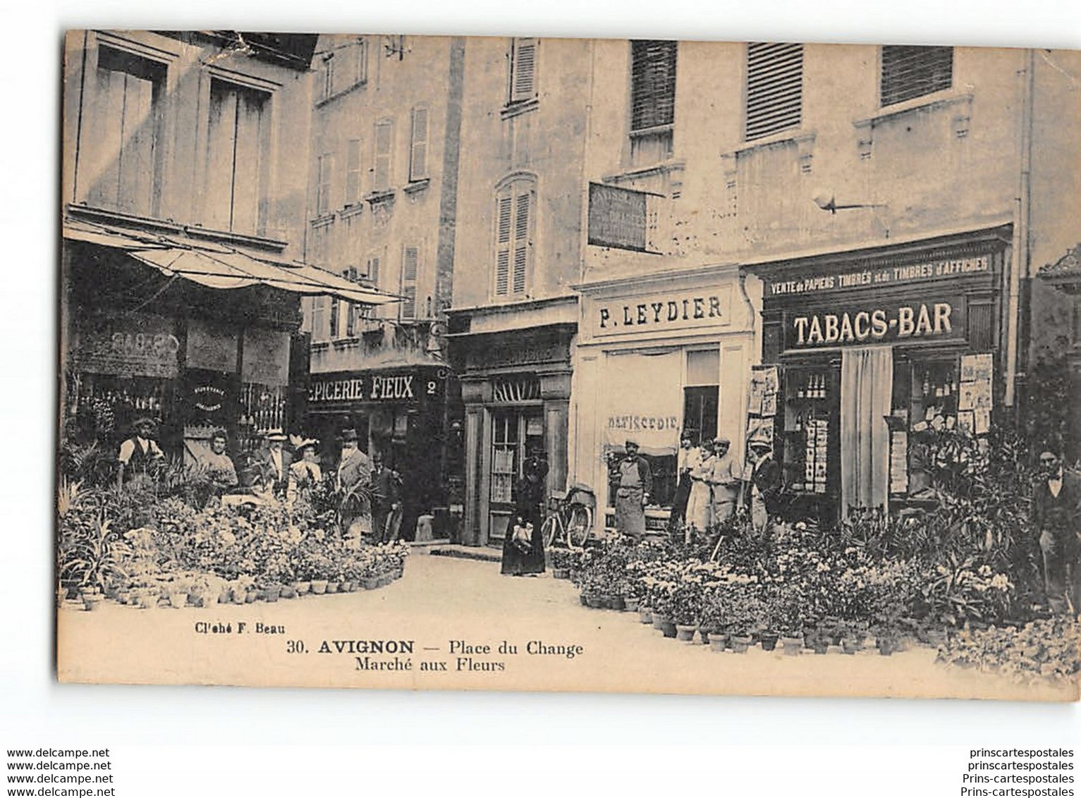 CPA 85 Avignon Place Du Change Marché Aux Fleurs - Avignon