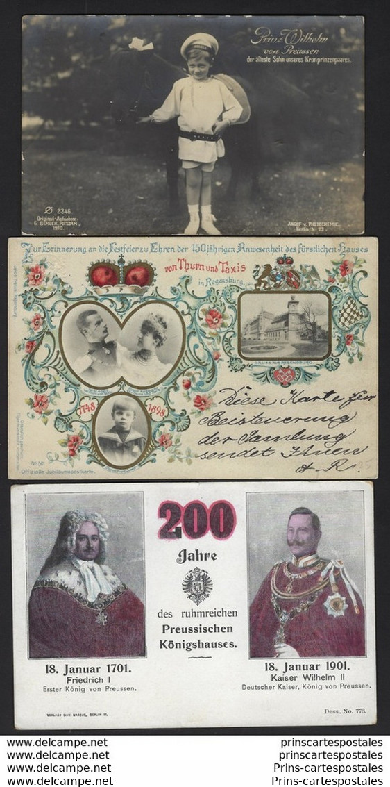 Lot De 37 CPA Famille Royale D' Allemagne - Königshäuser