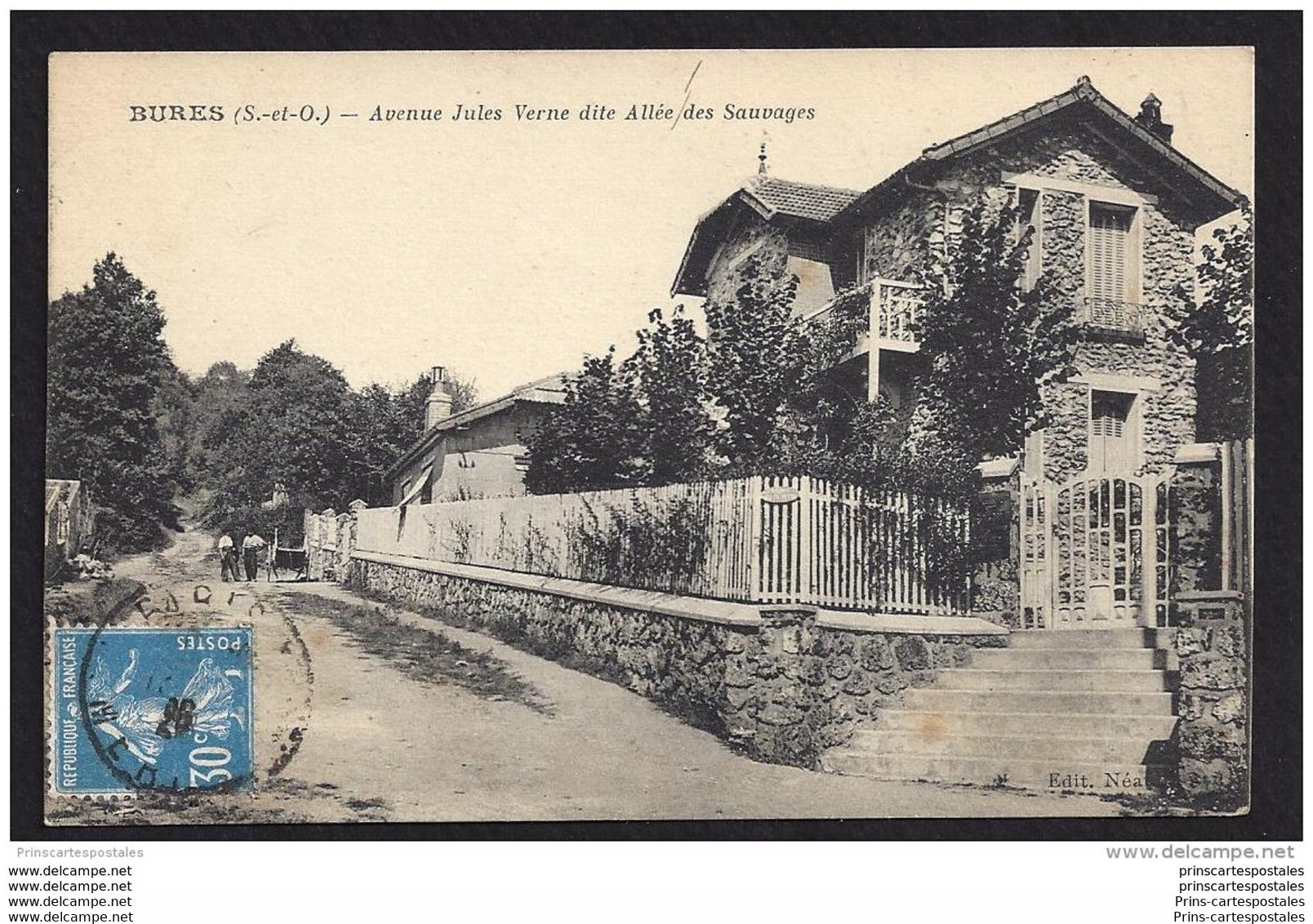 CPA 91 Bures Avenue Jules Verne Dite Allée Des Sauvages - Bures Sur Yvette