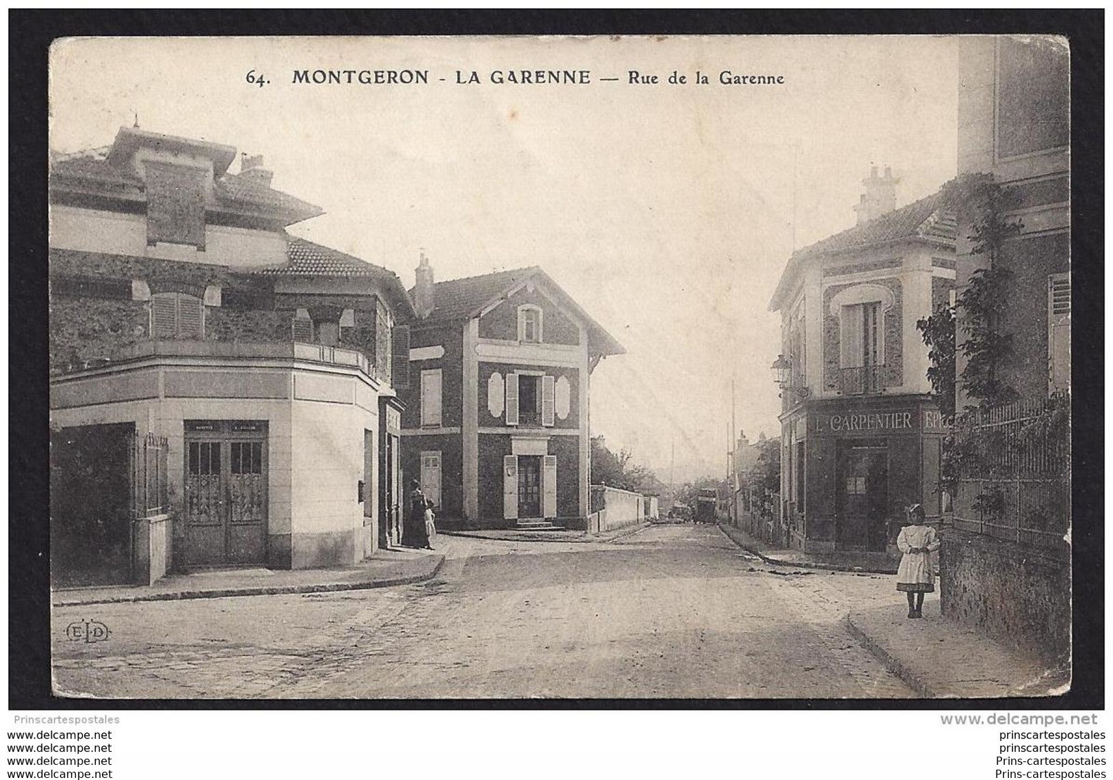 CPA 91 Montgeron La Garenne Rue De La Garenne - Montgeron