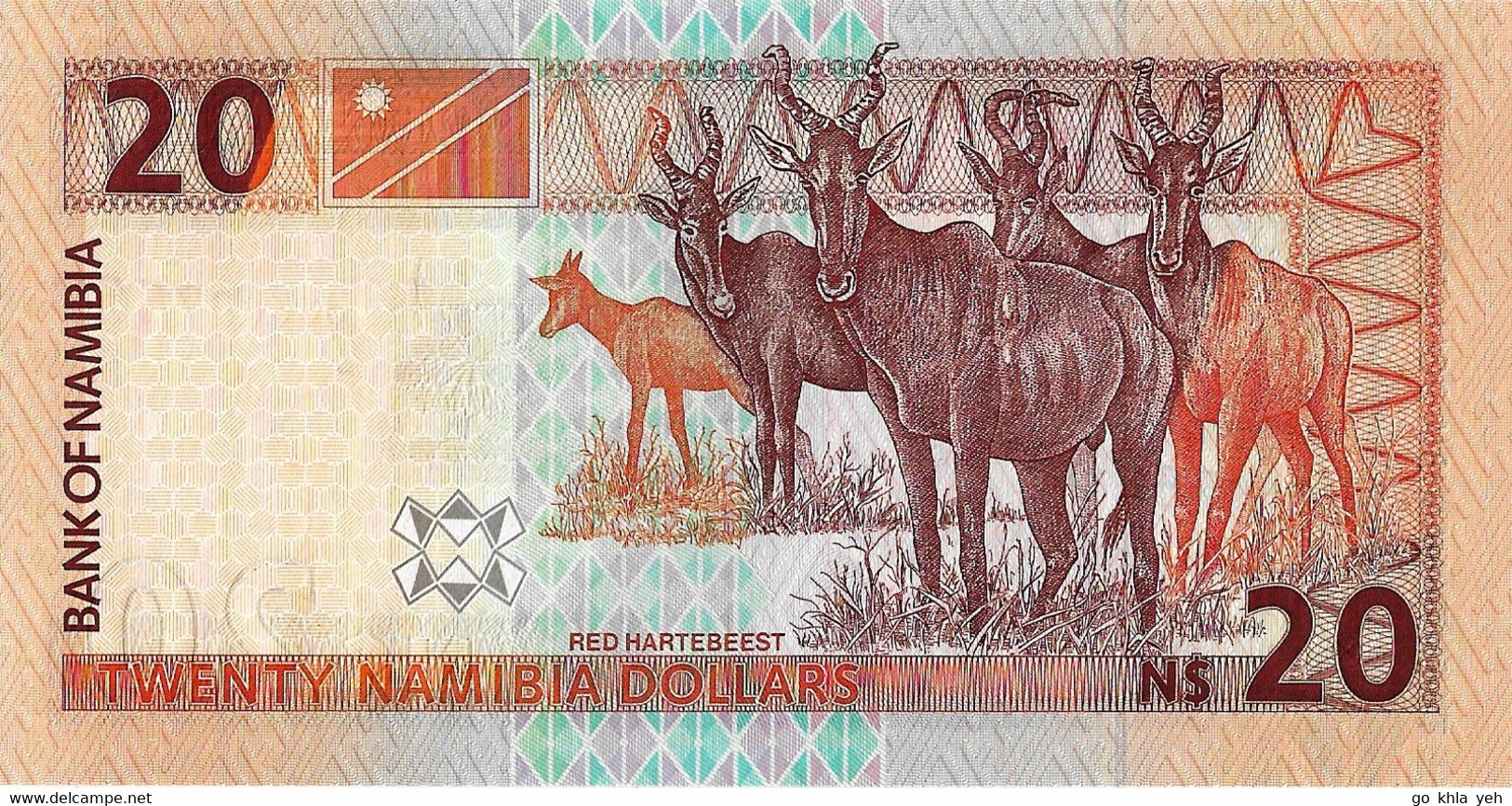 NAMIBIE 2002 20 Dollar -  P.06b   Neuf  UNC - Namibie