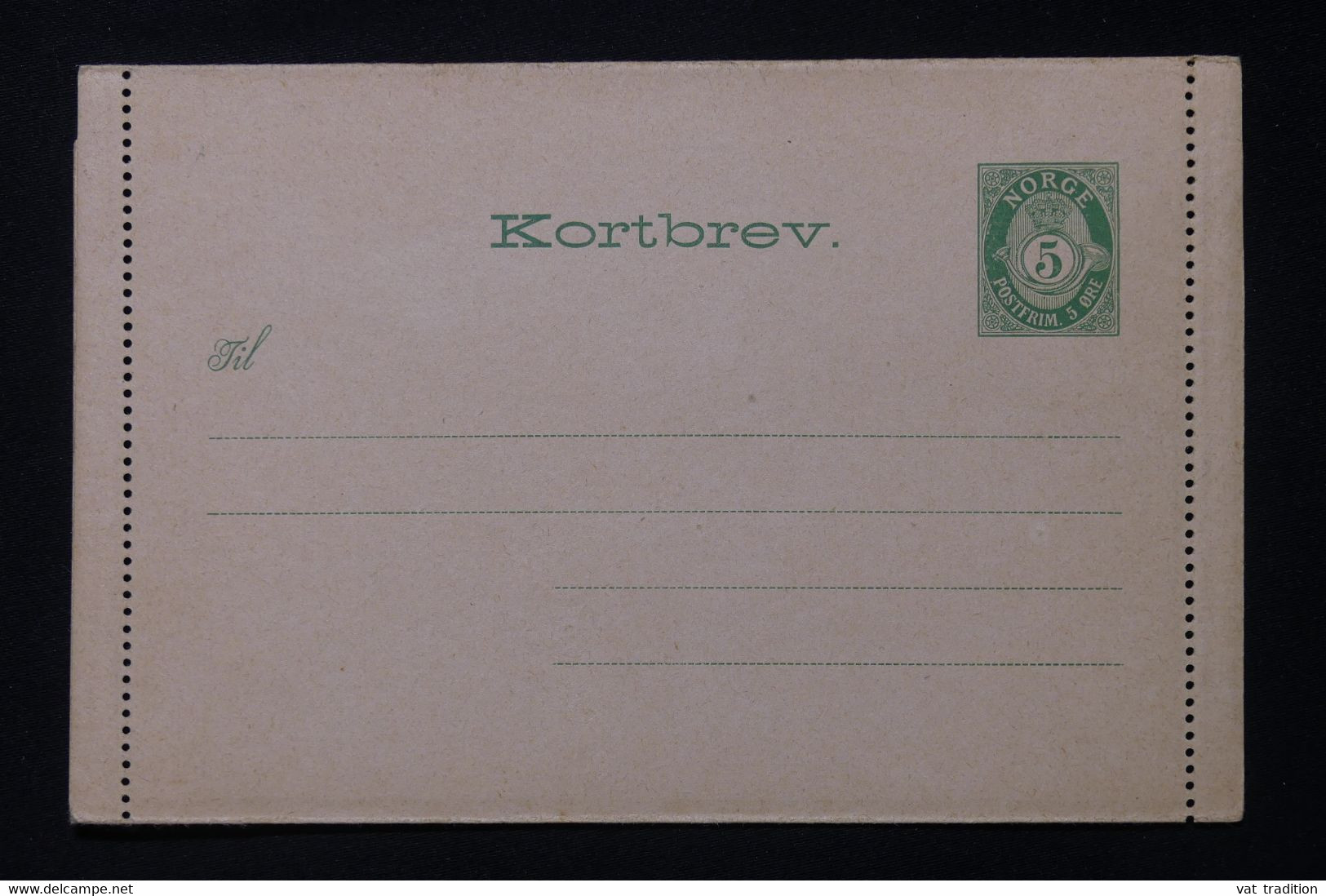 NORVÈGE - Entier Postal ( Carte Lettre Enveloppe ) Non Circulé - L 88321 - Interi Postali