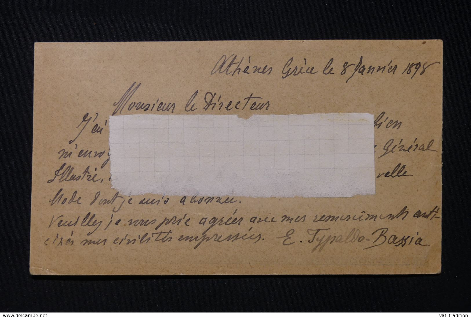 GRECE - Entier Postal Type Mercure De Athènes Pour La France En 1898 - L 88324 - Ganzsachen