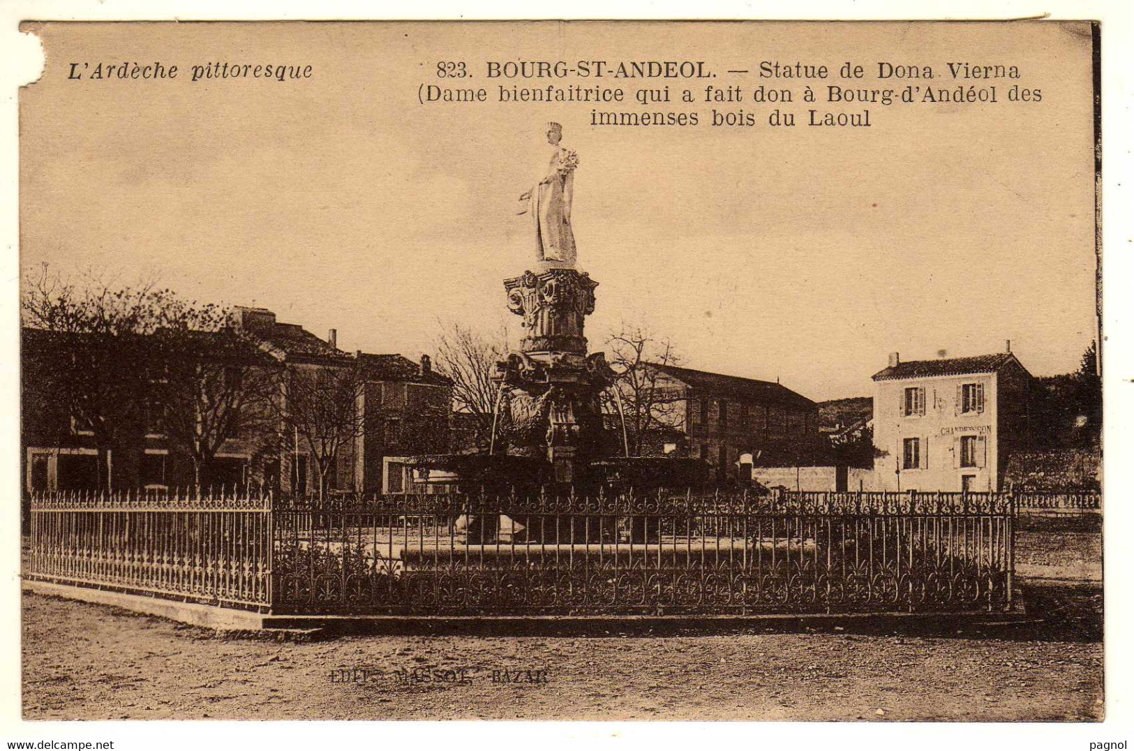 07 : Bourg-st-Andeol : Statue De Dona Vierna - Bourg-Saint-Andéol