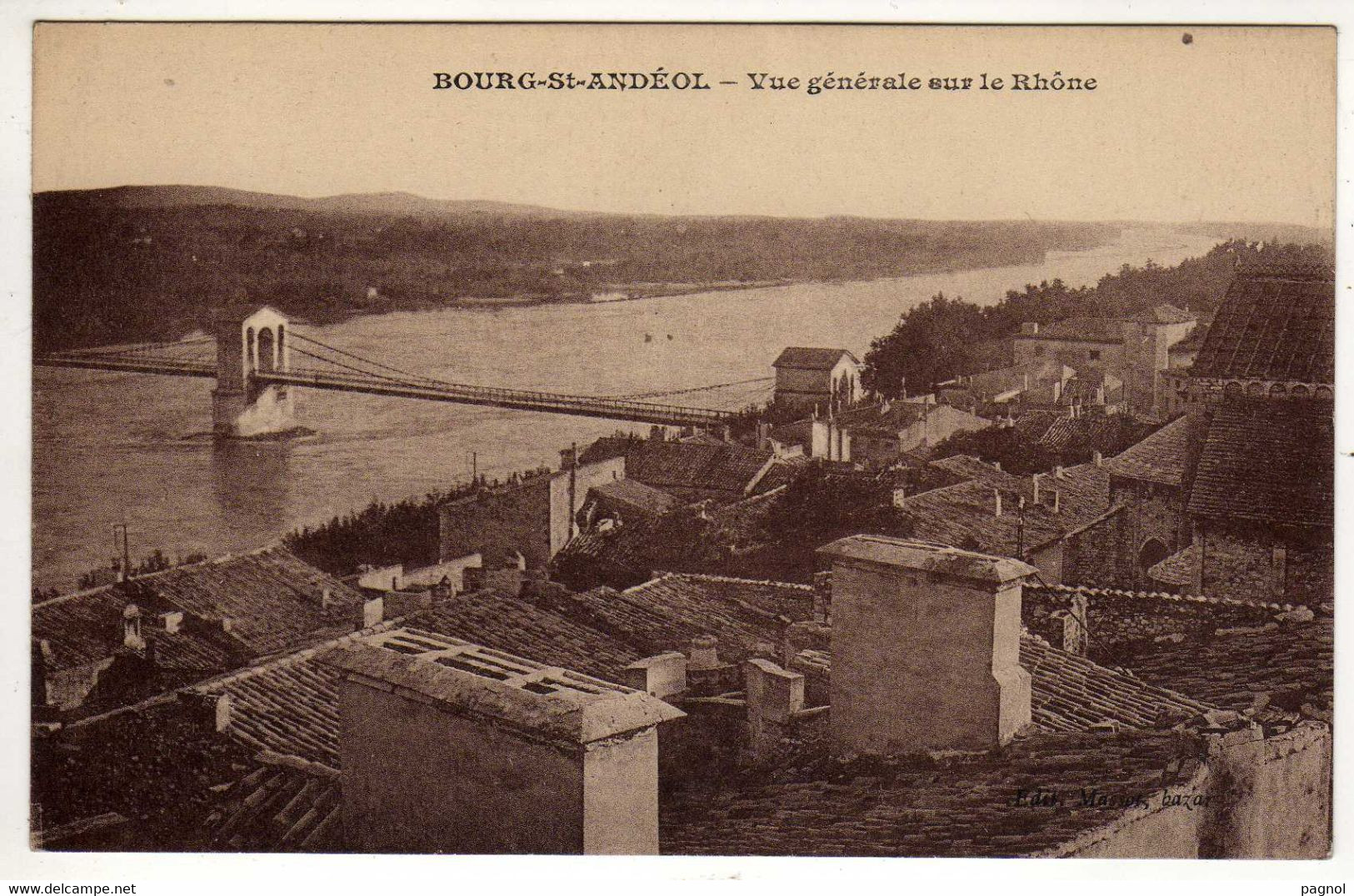07 : Bourg-st-Andeol : Vue Générale Sur Le Rhône - Bourg-Saint-Andéol