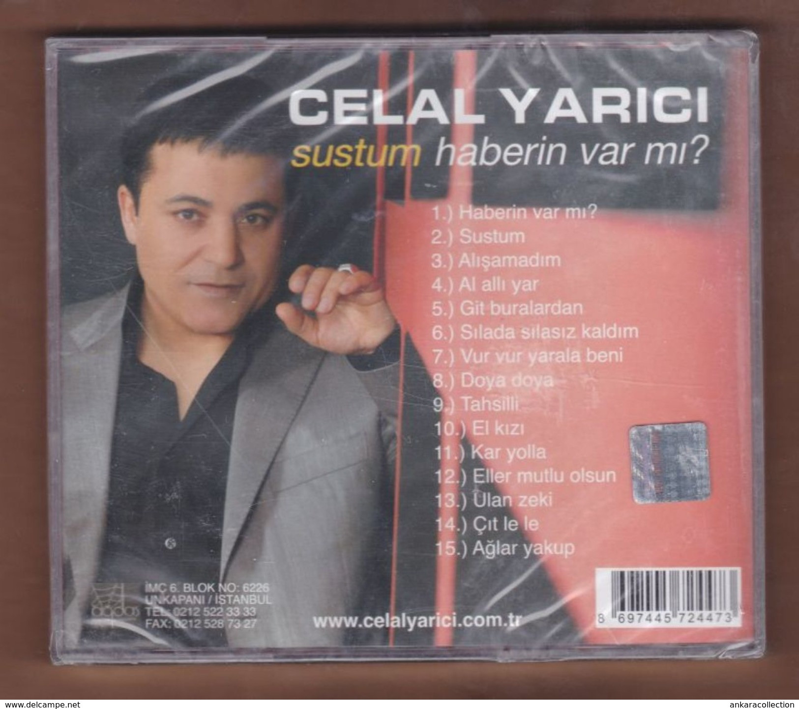 AC -  Celal Yarıcı Sustum Haberin Var Mı ? BRAND NEW TURKISH MUSIC CD - Wereldmuziek
