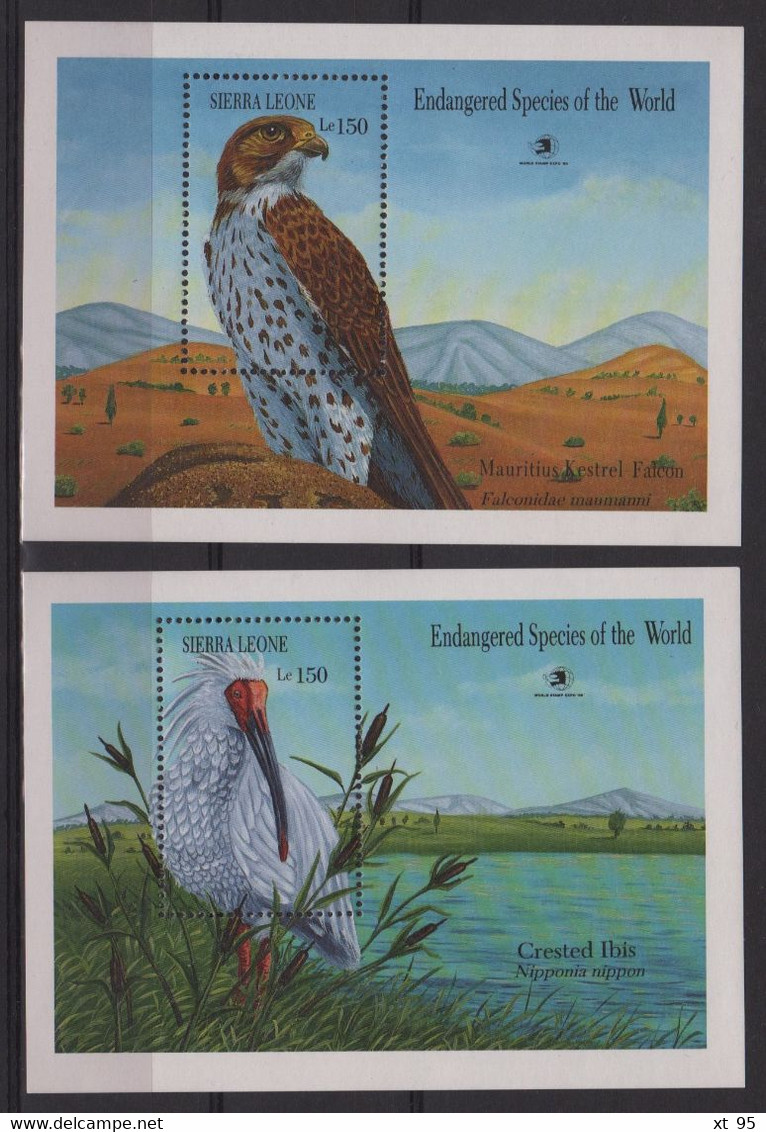 Sierra Leone - BF 111 + 112 - Faune - Oiseaux - Cote 18€ - ** Neuf Sans Charniere - Sierra Leone (1961-...)