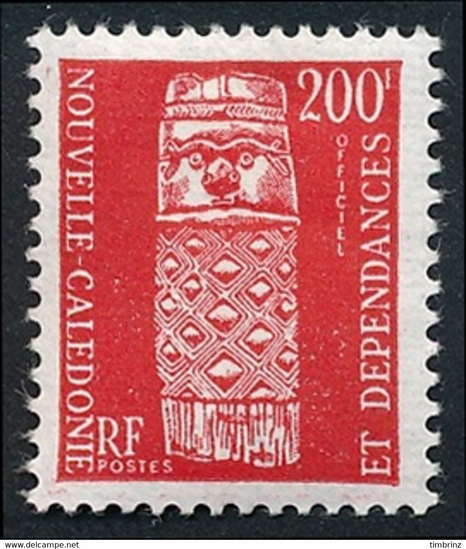 NOUV.-CALEDONIE 1959 - Yv. Service 13 *   Cote= 25,50 EUR - Totem 200f Rouge  ..Réf.NCE25874 - Dienstmarken