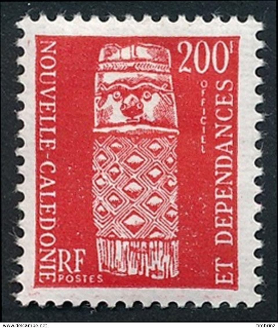 NOUV.-CALEDONIE 1959 - Yv. Service 13 *   Cote= 25,50 EUR - Totem 200f Rouge  ..Réf.NCE25874 - Dienstzegels