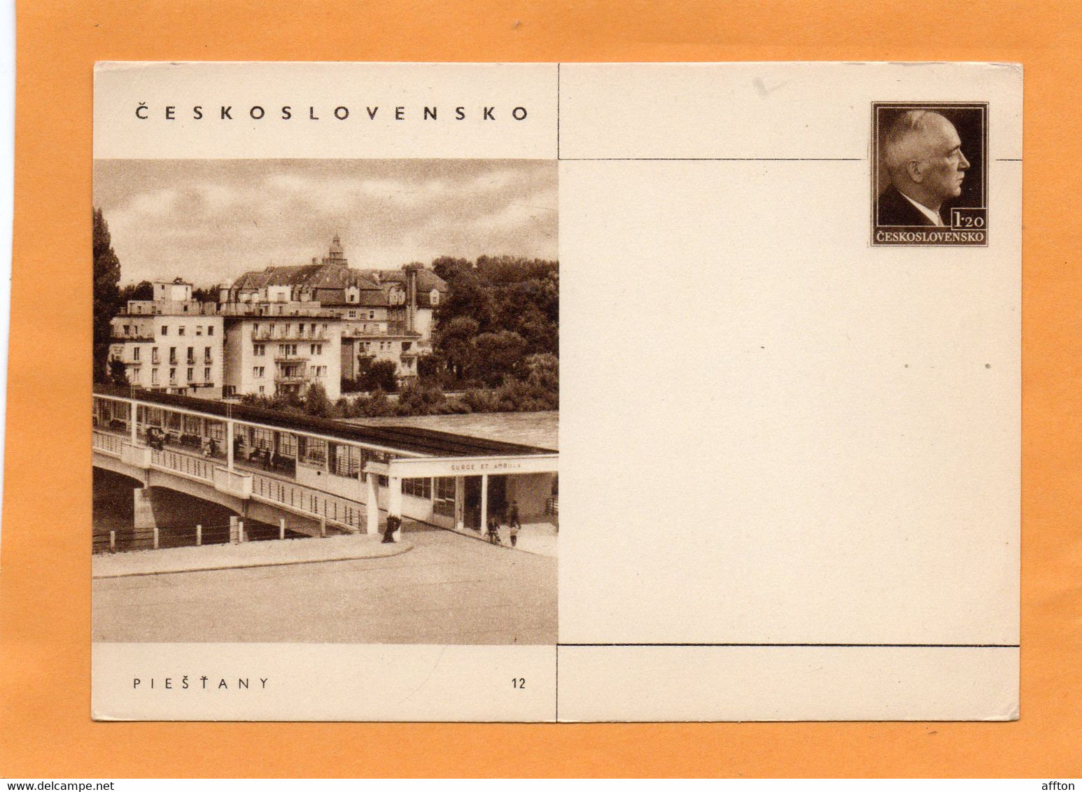 Czechoslovakia Old Card Unused - Non Classés