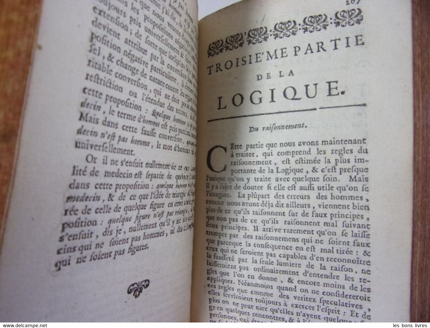 1738 Philosophie. Antoine Arnauld & Pierre Nicole. La Logique Ou L'Art De Penser - Tot De 18de Eeuw