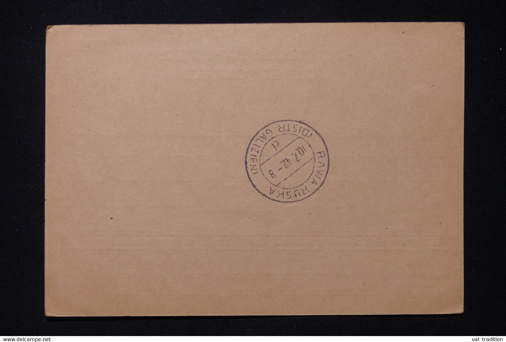 U.R.S.S. - Entier Postal Avec Oblitération De Rawa Ruska ( Ukraine ) Au Verso En 1942 - L 88395 - ...-1949