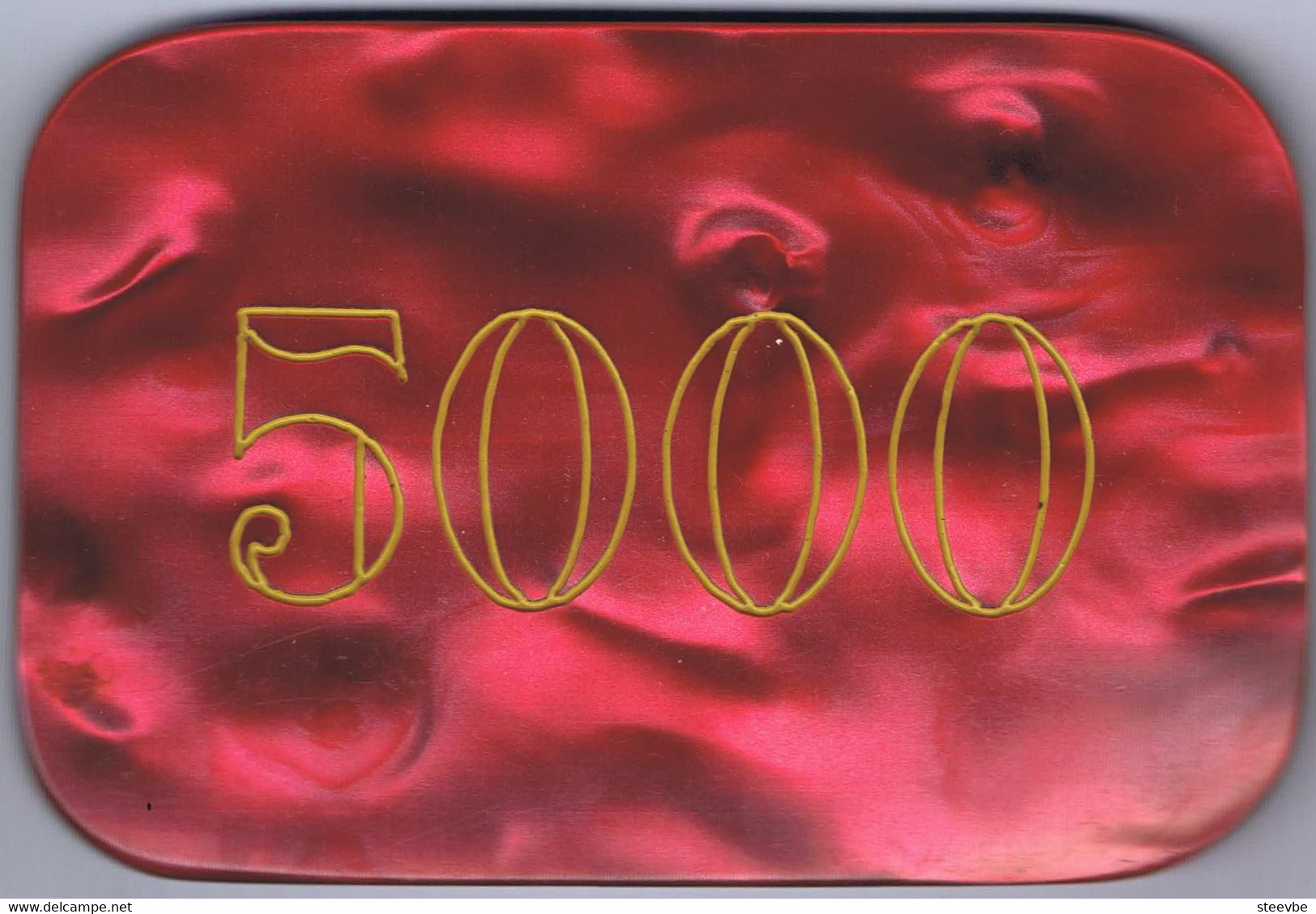 Spa Casino Plaque  5000 Casino De Spa Marbled Red - Casino