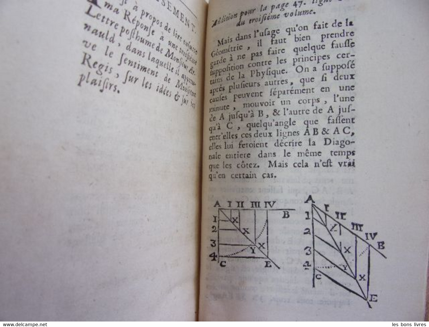 1721. Philosophie. Malbranche. De La Recherche De La Vérité - Jusque 1700