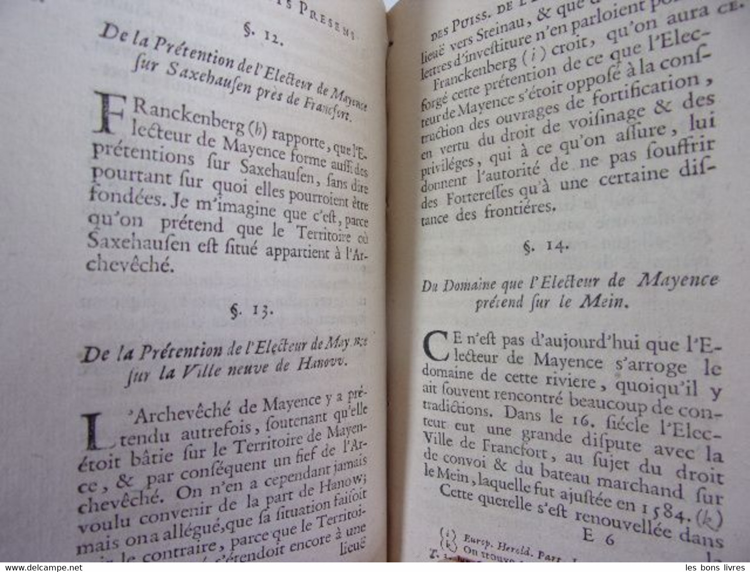 1735. Rousset. Suite Des Intérêts Présens Des Puissances De L'Europe - Before 18th Century