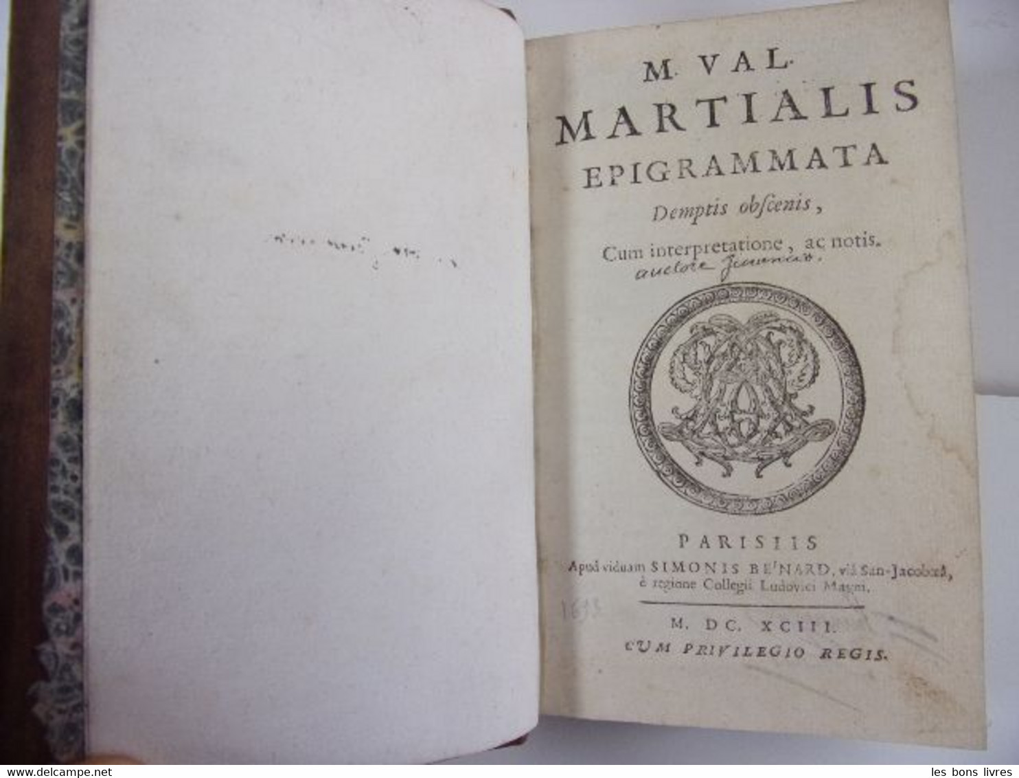 1693.  Marcus Valerius. M. Val. Martialis Epigrammata - Tot De 18de Eeuw