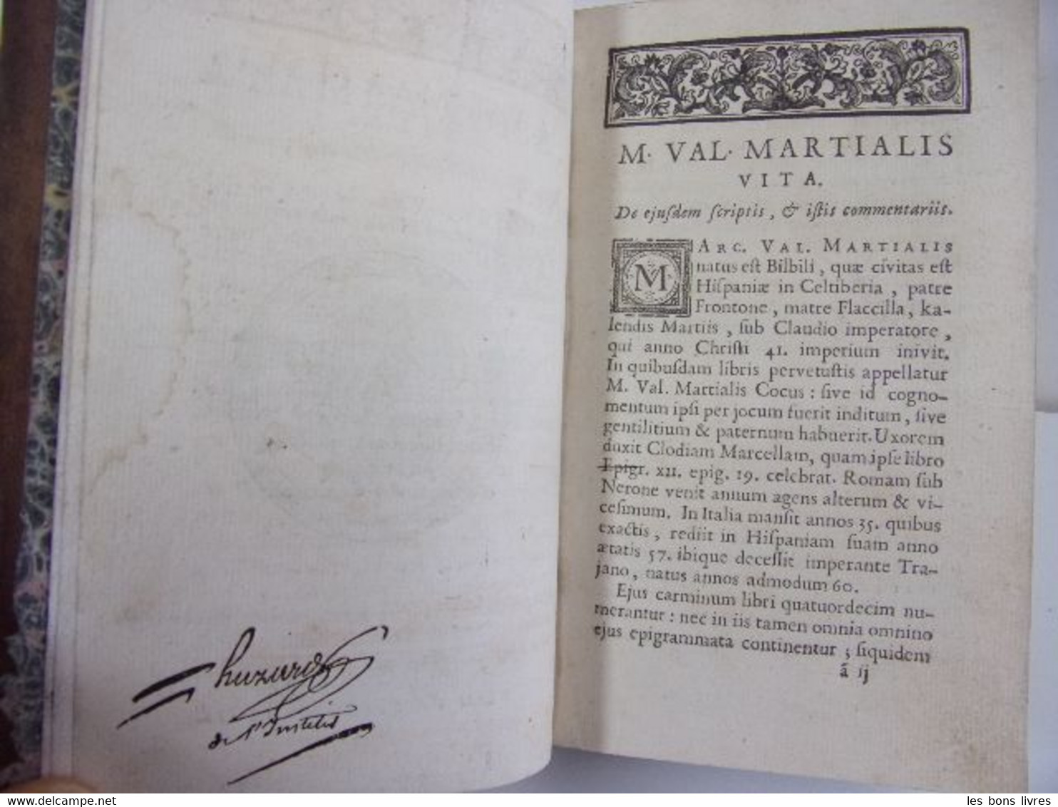 1693.  Marcus Valerius. M. Val. Martialis Epigrammata - Tot De 18de Eeuw