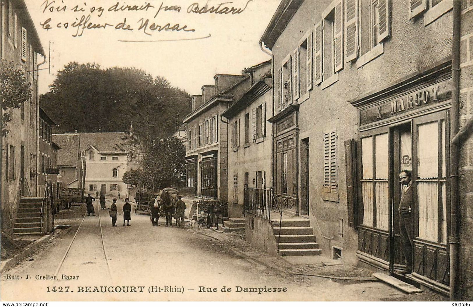 Beaucourt * La Rue De Dampierre * Commerce Magasin MARCOT - Beaucourt