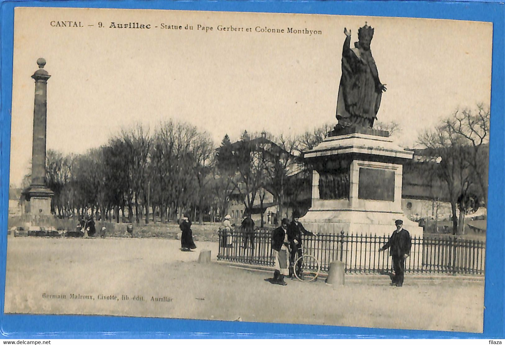 15 - Cantal - Aurillac - Statue Du Pape Gerbert Et Colonne Monthyon  (N3208) - Aurillac