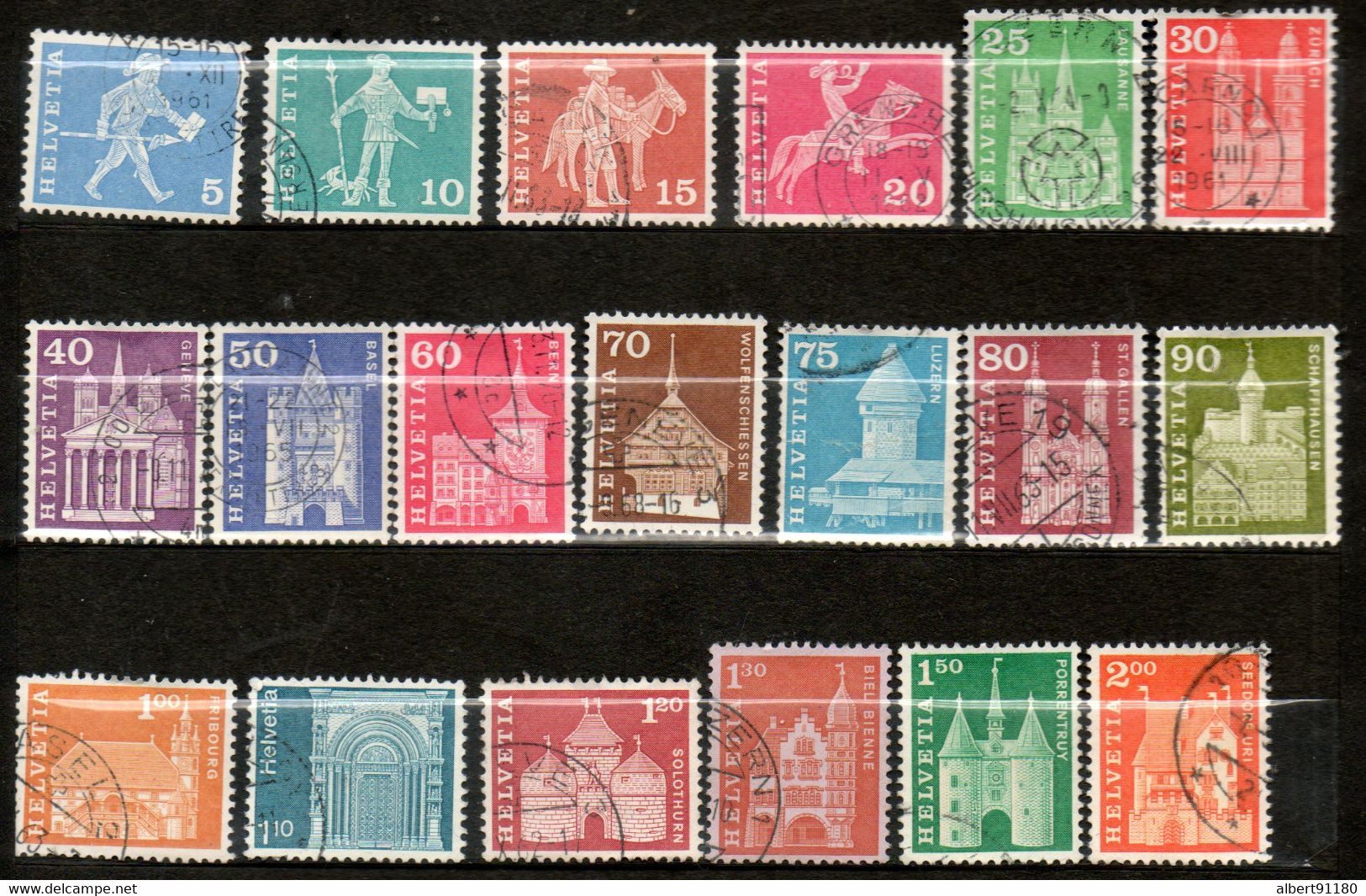 SUISSE  Série Courante 1960-68 N° - Other & Unclassified