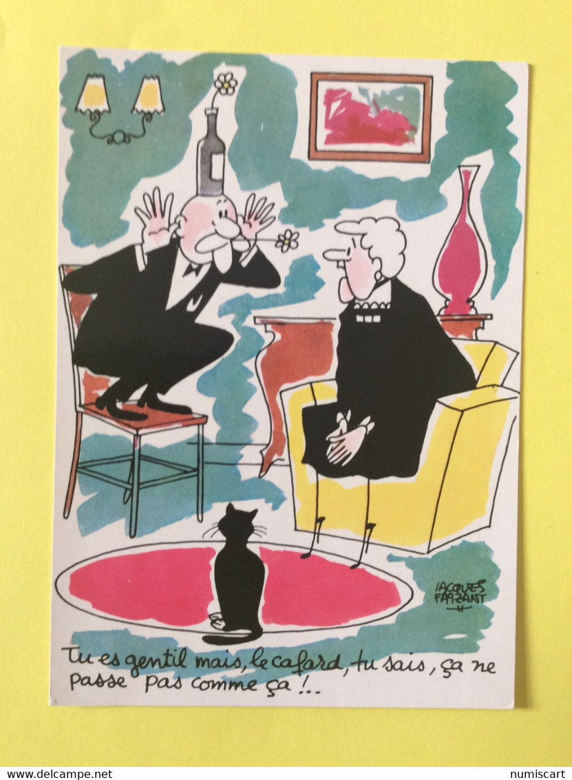 Jacques Faizant Illustrateur Dessinateur Humour No 38 Les Vieilles Dames - Faizant