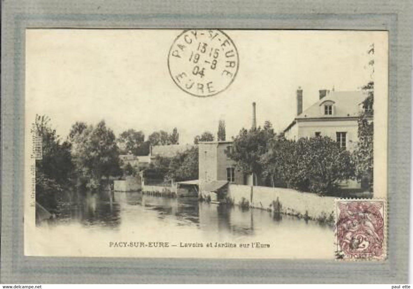 CPA - (27) PACY-sur-EURE - Aspect Des Lavoirs Et Jardins Sur L'Eure En 1904 - Pacy-sur-Eure