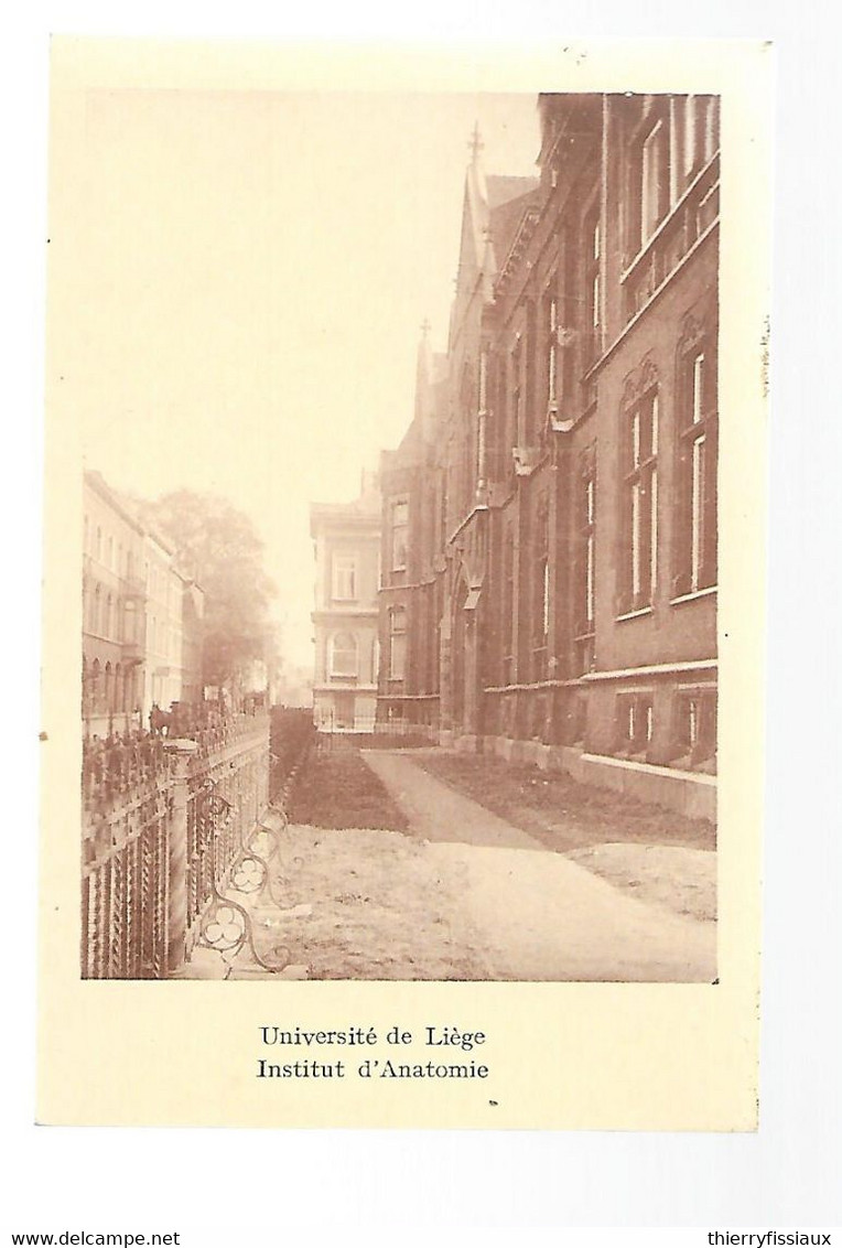 Liège - Université De Liège - Institut D'Anatomie - Rue Pitteurs - Imp: Bénard - 2 Scans. - Liege