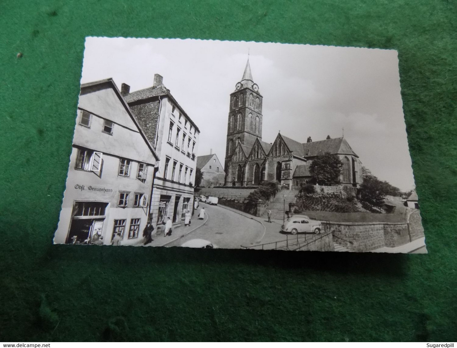 VINTAGE GERMANY: MINDEN Marienkirche B&w Cars - Minden