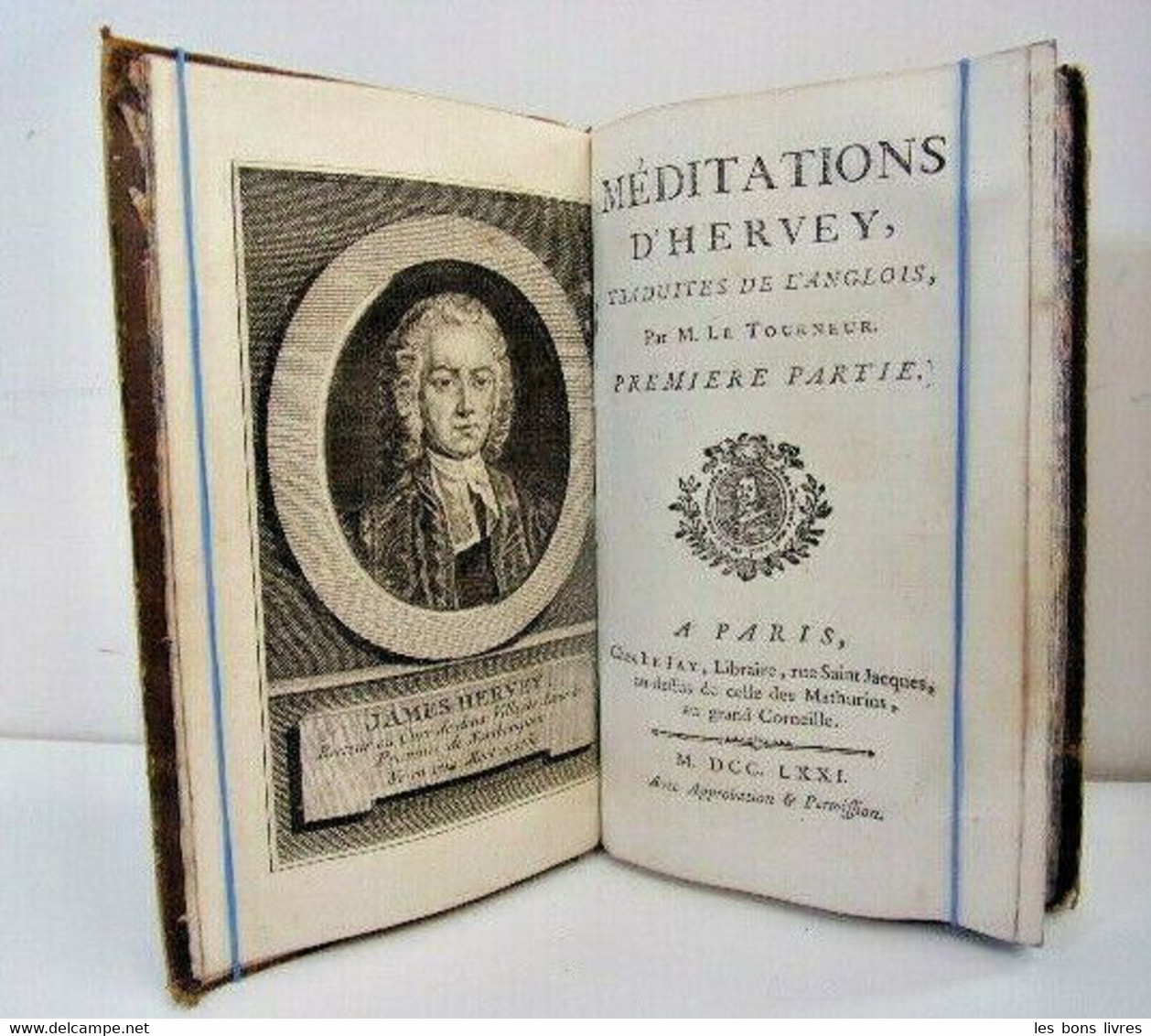 1771. Philosophie. Méditations D'Hervey  Traduites De L'Anglois - Jusque 1700