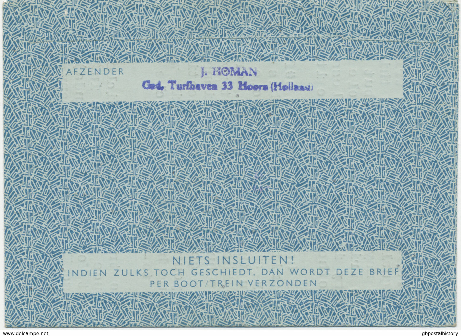 NIEDERLANDE 1952 Queen Juliana 30C Lightblue Air Letter AMSTERDAM–FERNDALE, USA - Posta Aerea