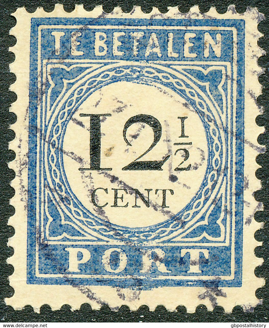 NIEDERLANDE PORTO 1894/1910 Kleine Ziffern, Wertangabe Im Kreis 12 1/2 Cent VAR - Strafportzegels
