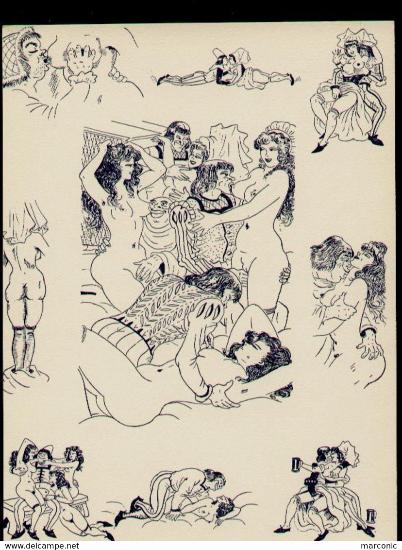 NUS - 4 SCENES EROTIQUES MOYENÂGEUSES Avec "REMARQUES" Tout Autour - Prints & Engravings