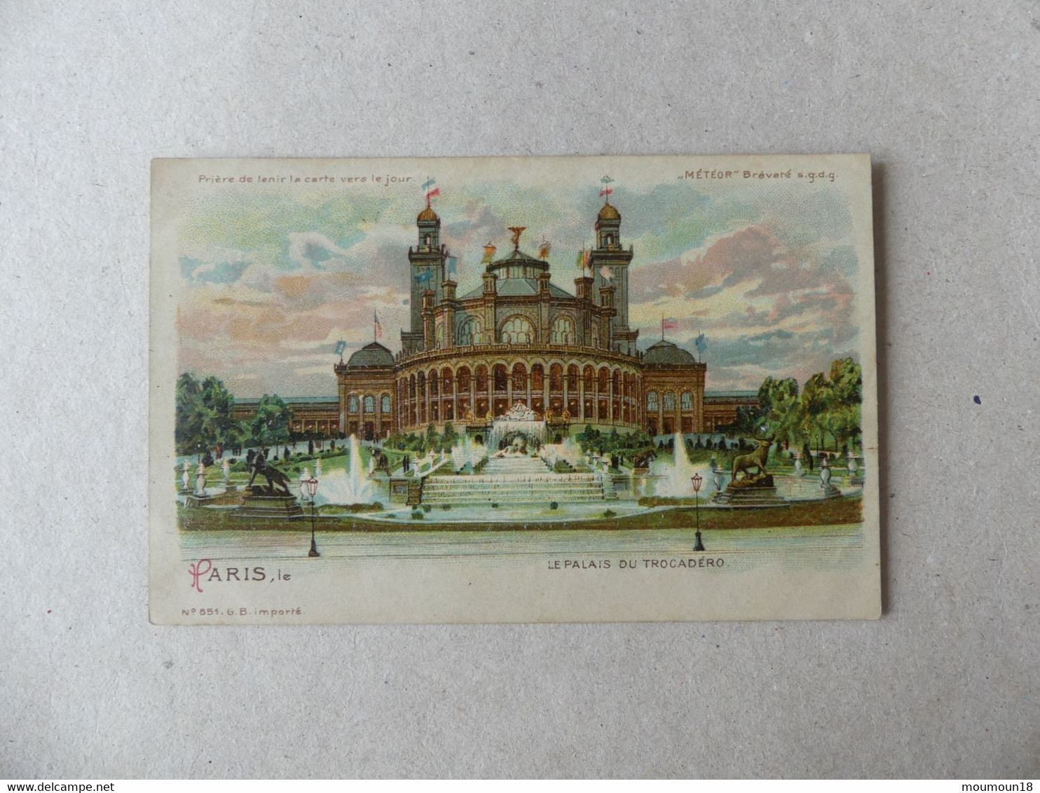 Exposition Universelle De 1900 Le Palais Du Trocadéro  GB 651 Météor - Exposiciones