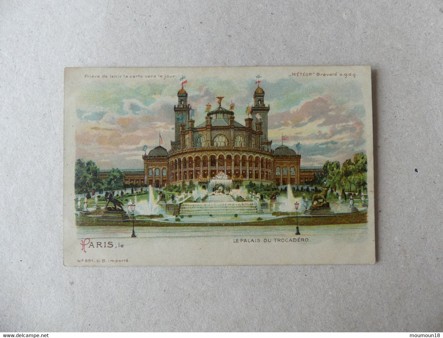 Exposition Universelle De 1900 Le Palais Du Trocadéro  GB 651 Météor - Mostre