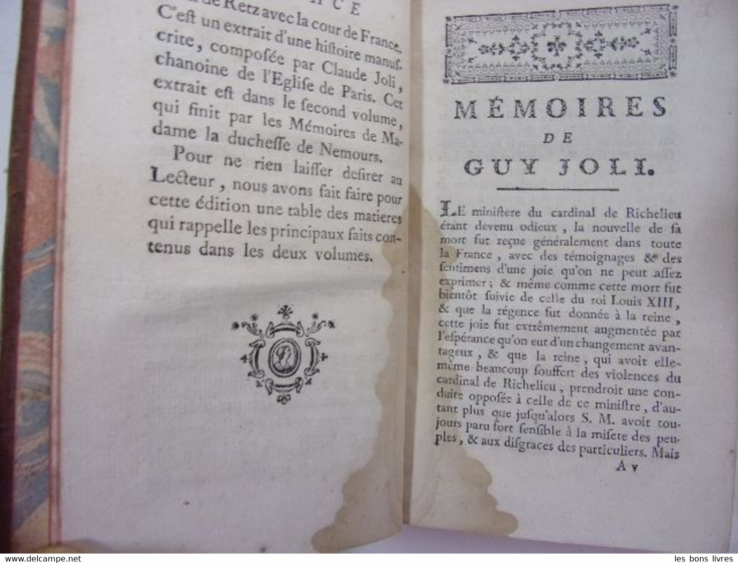 1777. Mémoires De Guy Joli Conseiller Au Châtelet De Paris 1648-1655 - Before 18th Century