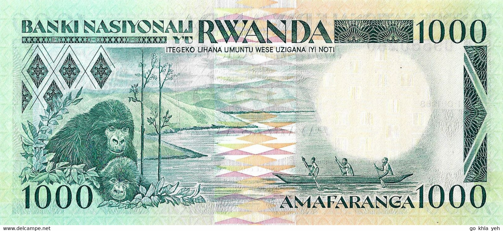 RWANDA 1988 1000 Franc - P.21a  Neuf UNC - Ruanda