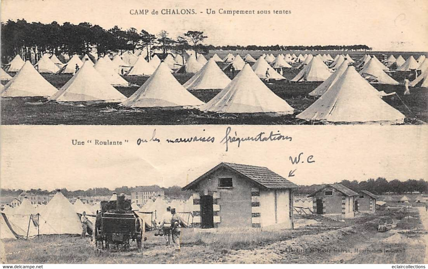 Châlons sur Marne       51        Le Camp. Lot de  12 cartes diverses .Militaria. Chevaux       (voir scan)