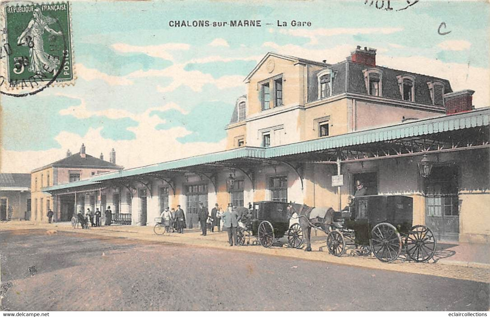 Châlons Sur Marne       51        Lot De 20  Cartes Diverses . Dont Gare. Marché       (voir Scan) - Châlons-sur-Marne