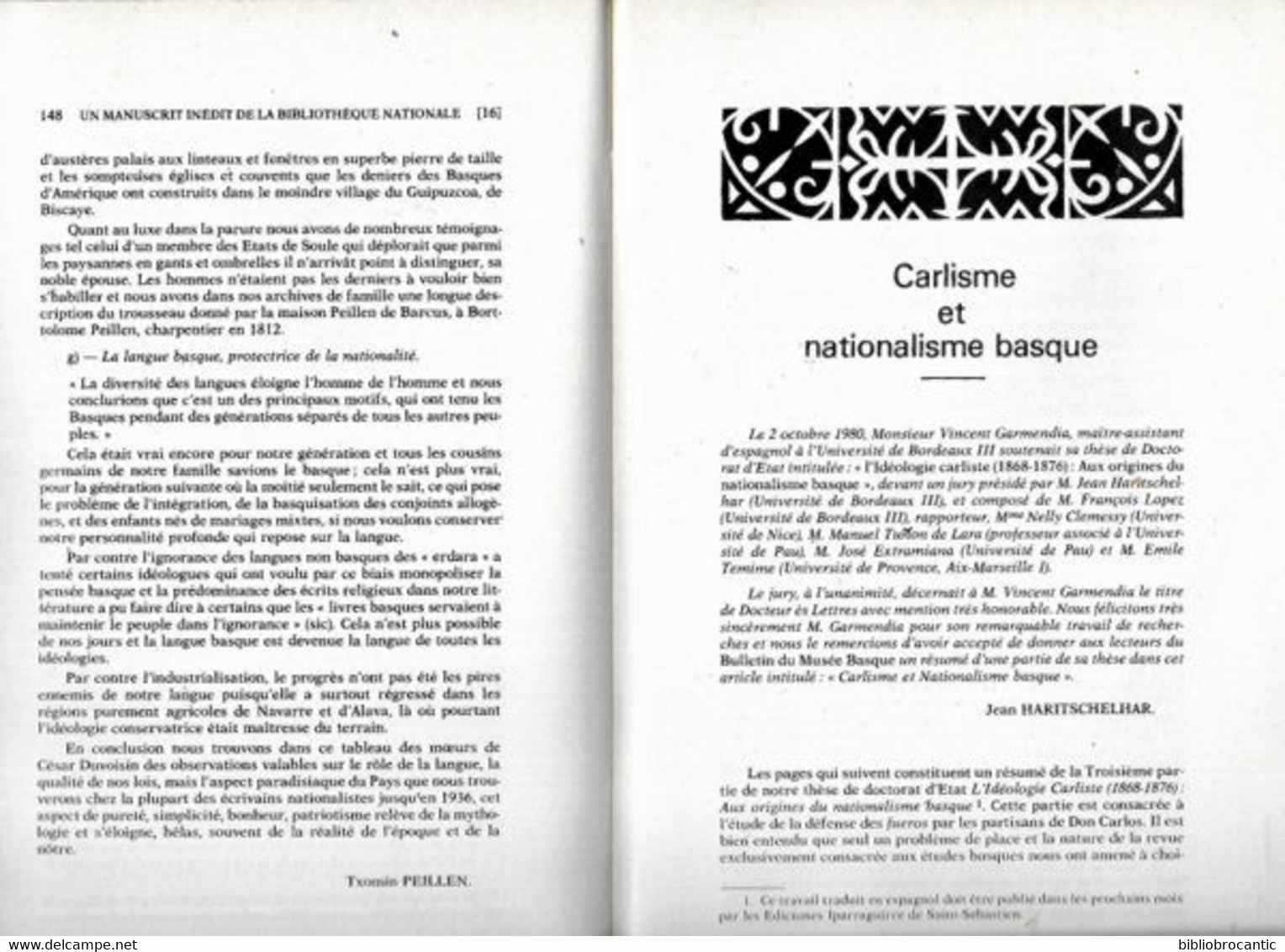 BULLETIN DU MUSEE BASQUE N°97(3°T.1982) < USTARITZ/CARLISME,NATIONALISME BASQUE/Sommaire.Scan - Pays Basque