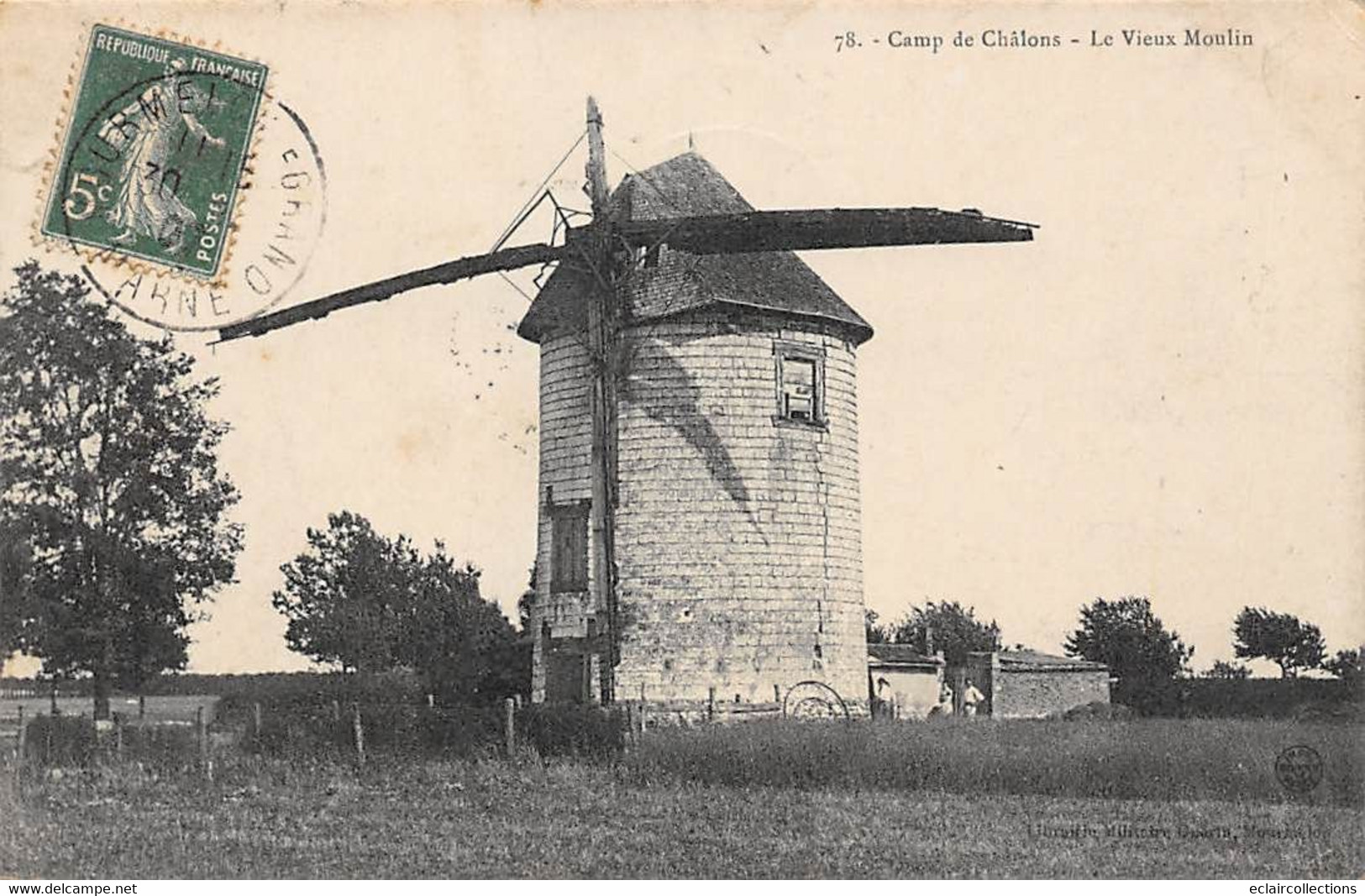 Châlons Sur Marne         51       Le Camp. Le Vieux Moulin A Vent   (voir Scan) - Châlons-sur-Marne